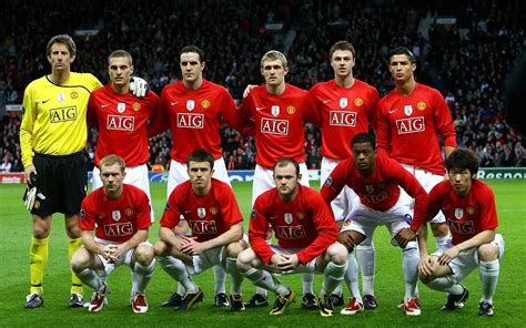 man united 2008 lineup